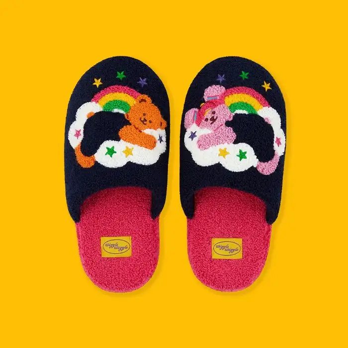 Wiggle Wiggle - Cloud Bear & Bunny Terry Home Slippers (Kids) - Image 2