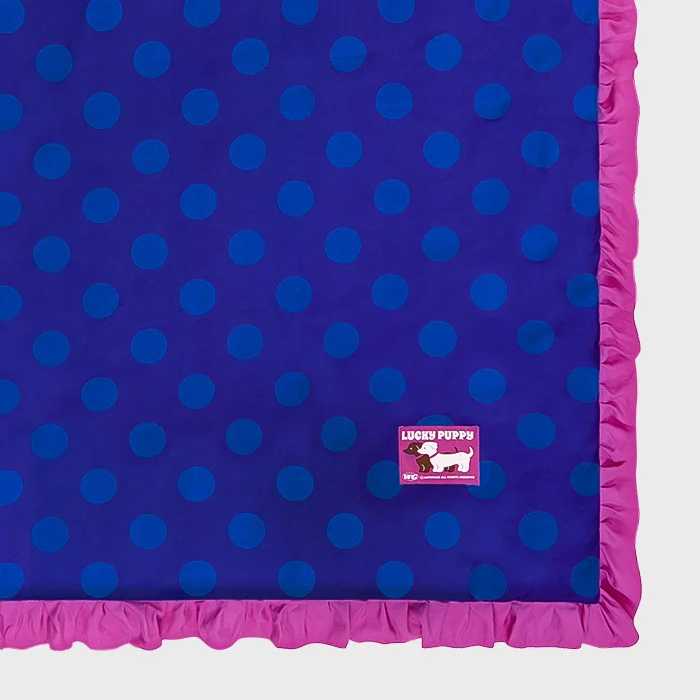 Wiggle Wiggle - Cooling Quilted Blanket (Lucky Puppy Blue) - Image 5