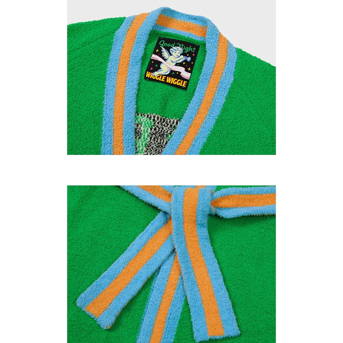 Wiggle Wiggle - Don't Panic Green Lounge Robe - Image 8