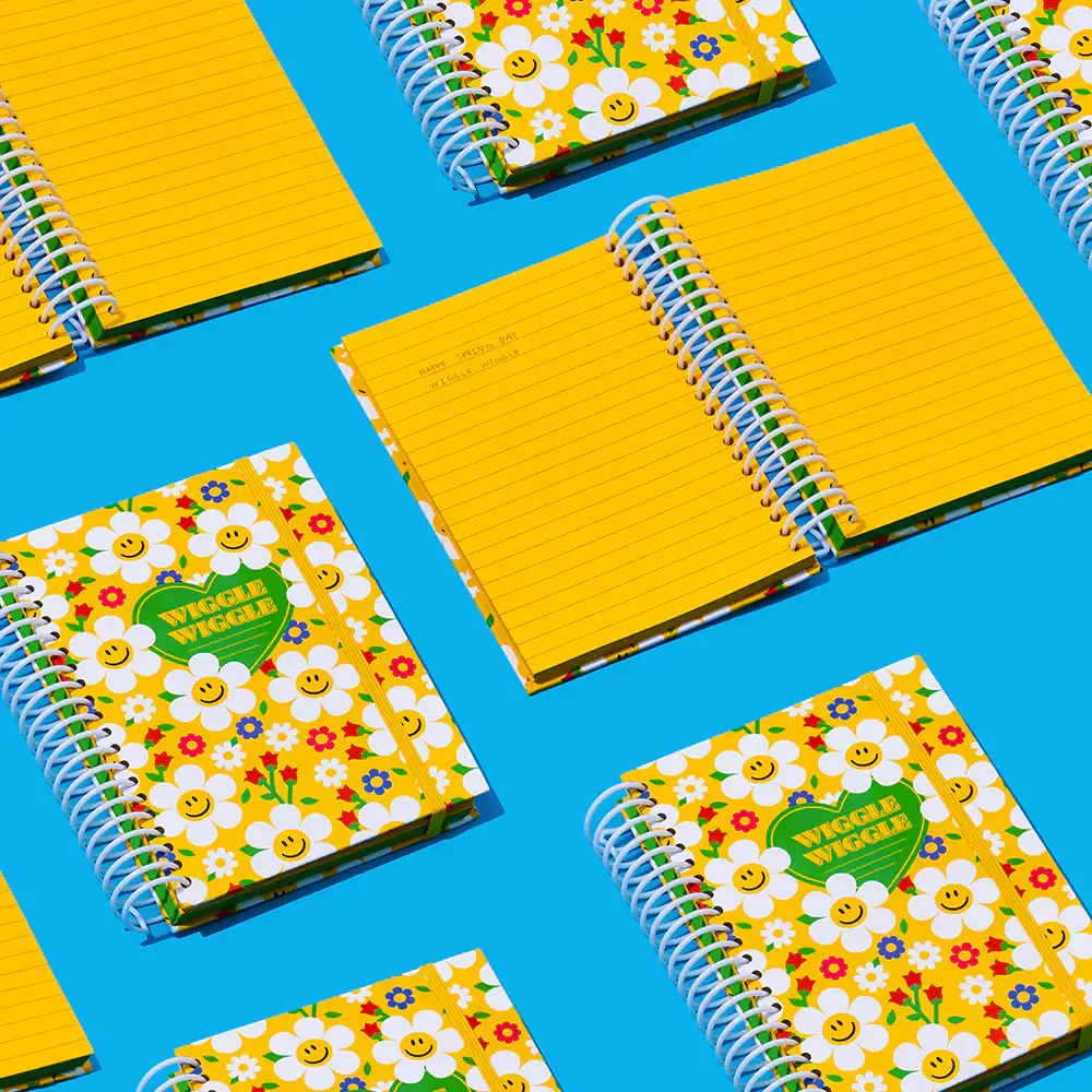 Wiggle Wiggle - Hardcover Spring Garden Notebook - Image 4