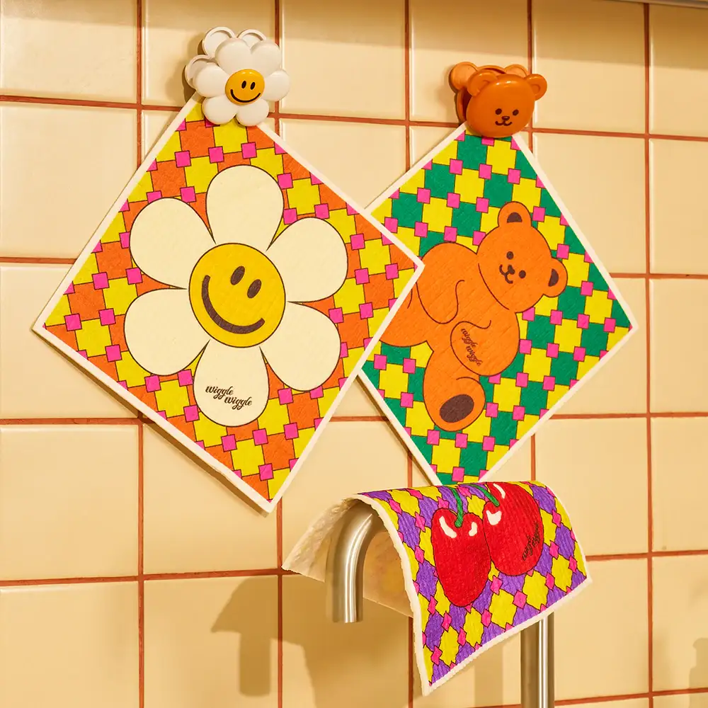 Wiggle Wiggle - Pulp Dishcloth Set - Image 2