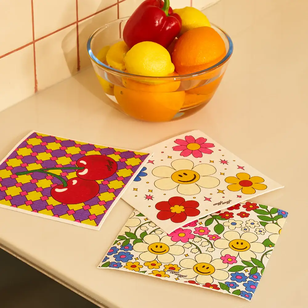 Wiggle Wiggle - Pulp Dishcloth Set - Image 3