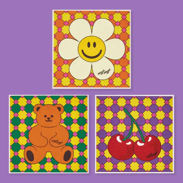 Wiggle Wiggle - Pulp Dishcloth Set - Image 7