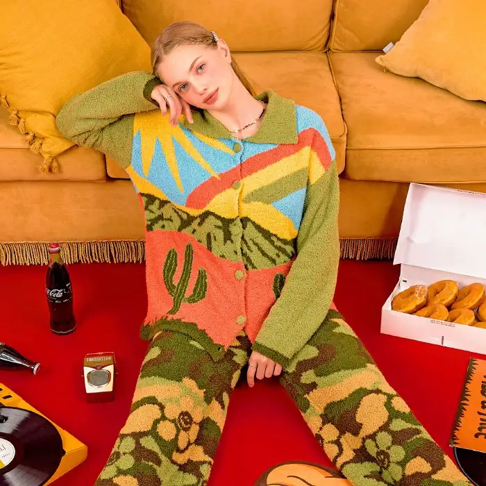 Wiggle Wiggle - Wild and Free Long Pajamas Set - Image 2