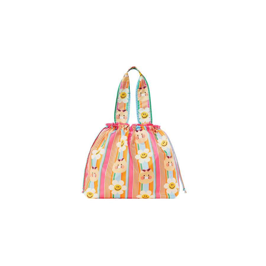 Wiggle Wiggle x Kakao Friends - Choonsik Pocket Shopping Basket (Stripe) - Image 5